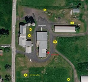 photo of farmstead and possible tent sites